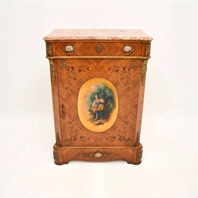 French Marble Top Cabinet, 1920s For Sale - Image 3 of 13