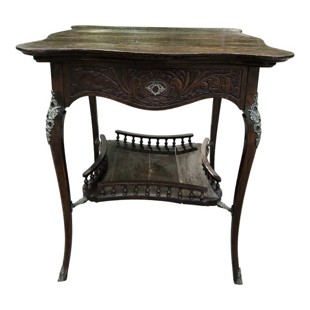 Antique English Queen Anne Walnut Table For Sale