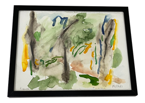 Jack Roth "Firenzie" Original Abstract Watercolor C.1981