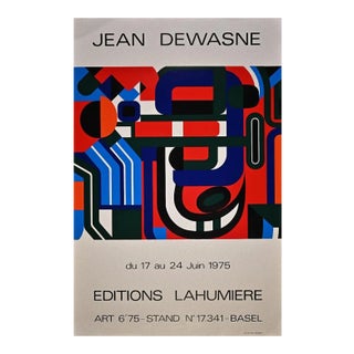 Jean Dewasne, Jean Dewasne Exhibition, Screen Print and Offset, 1975 For Sale