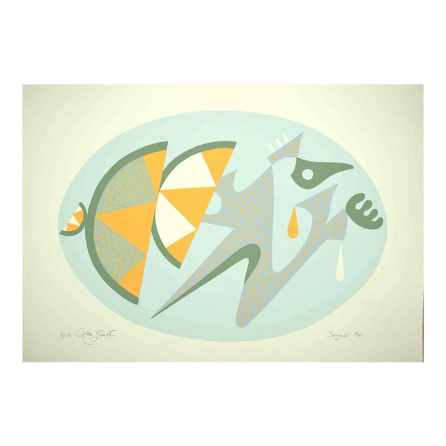 Leo Guida, Signals, Original Lithograph, 1984 For Sale