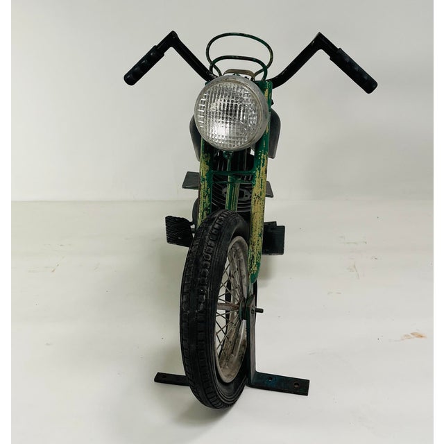 Antique Merry-Go-Round Motorcycle – A Collector’s Gem For Sale - Image 4 of 16