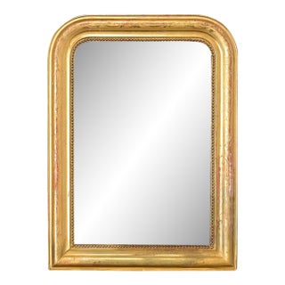 French 19th Century Petite Louis Philippe Gilt Mirror For Sale