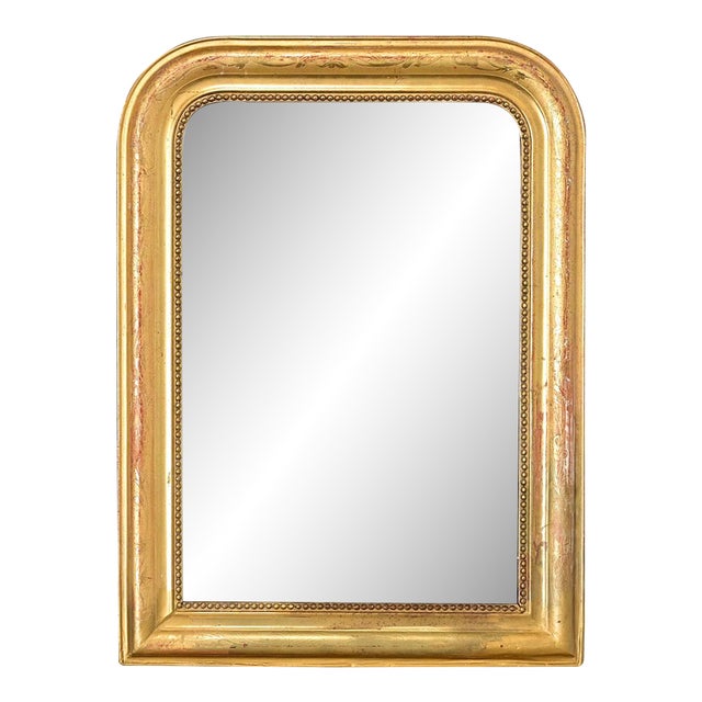 French 19th Century Petite Louis Philippe Gilt Mirror For Sale