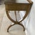 Brown Vintage Regency Style Console Table, Writing Desk or Vanity With Curule Base For Sale - Image 8 of 12