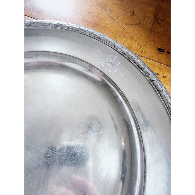 Late 19th Century Antique Christofle Hotel Silver Serving Tray From King George’s For Sale - Image 5 of 6