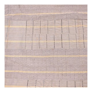 Early 20th Century Yoruba Handwoven Aso Oke Textile Nigeria 72.5x47 Inch For Sale