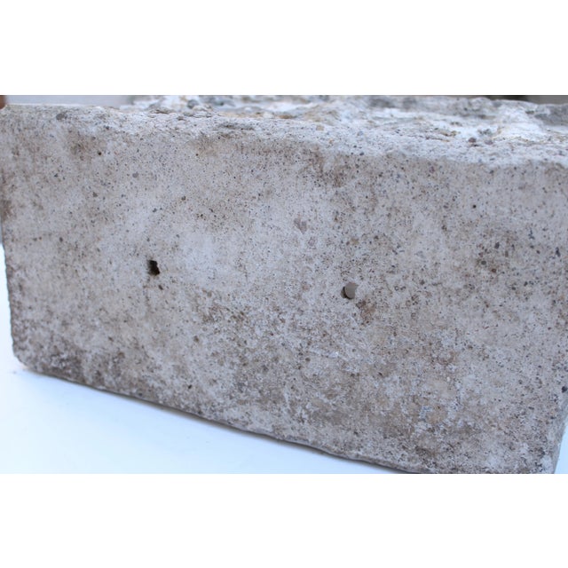 19th Century French Cast Stone Garden Cherub Planter For Sale - Image 4 of 5