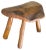 Brutalist Wood Footstool, France, 1950s For Sale