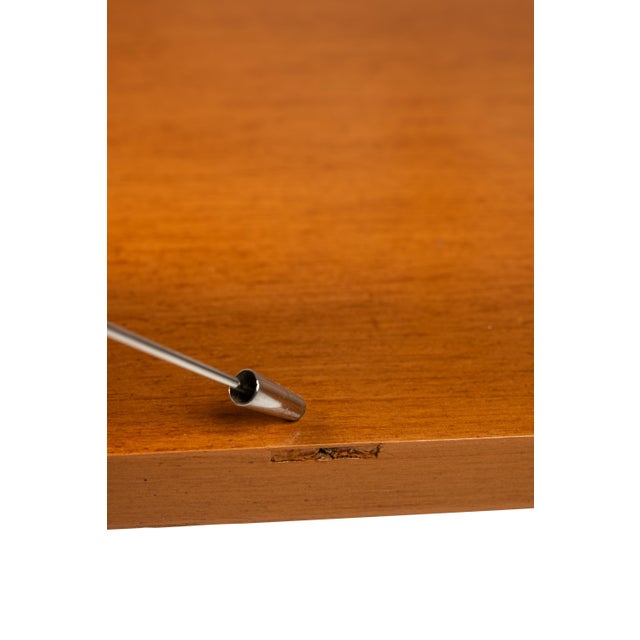 Set of Two ( 2 ) Mid-Century Modern Art Deco Three-Tiered Glass End Tables Attributed to Gilbert Rohde for Herman Miller, Usa, C. 1930s For Sale - Image 11 of 12