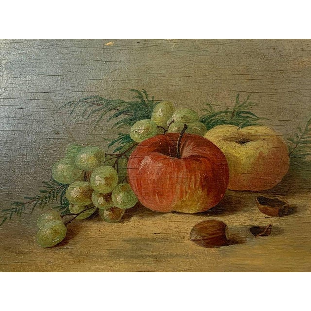 Oil Painting Still Life With Apples For Sale - Image 4 of 12