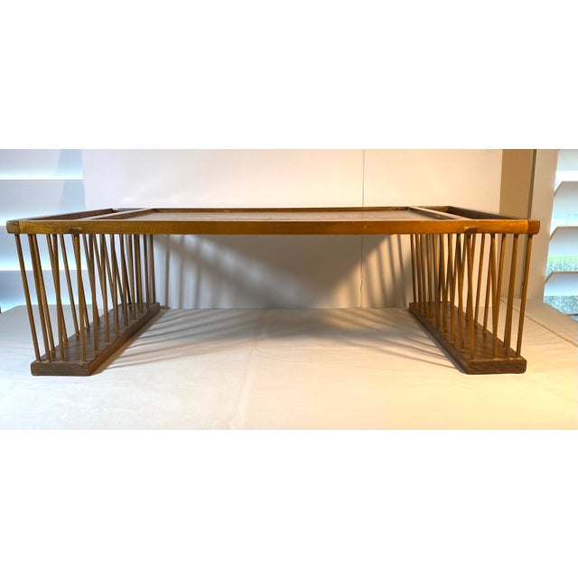 Vintage Wood Breakfast Bed Lap Tray W/ Side Storage Compartments Chairish