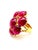 Bochic "Orient" Vintage African Multi Ruby Ring Set In 18K Yellow Gold & Silver For Sale - Image 4 of 18