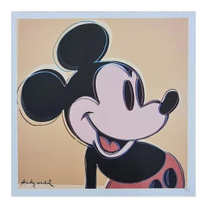 1990s After Andy Warhol Mickey Mouse Pink Lithograph