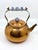 Vintage copper tea kettle with ceramic delft style handle. The tea kettle is made in Korea in the 1970s. Very nice...