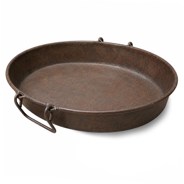 Beautifully aged iron utility tray Hand-forged in India. Originally crafted for everyday work in markets, workshops, or...