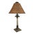 Vintage Coastal Table Lamp With Wicker Shade For Sale