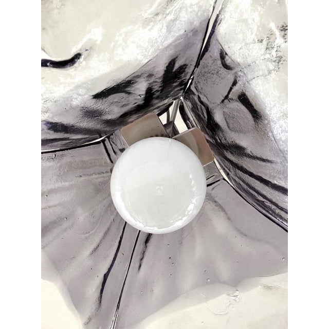 1960s Model LS185 Pendant in Crystal-Purple Murano Glass by Carlo Nason for Mazzega, 1960s For Sale - Image 5 of 16