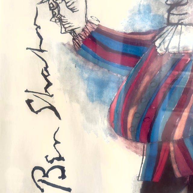 Illustration Ben Shahn Exhibition Promotional Poster, Circa 1962 For Sale - Image 3 of 15
