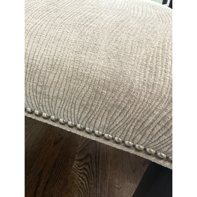 Wood Kravet Custom 112" Dining Table + Set of 8 Upholstered Chairs For Sale - Image 7 of 10