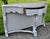 Antique Walnut Carved Hollywood Regency Style Console Table Painted Gray/Distres For Sale - Image 15 of 15