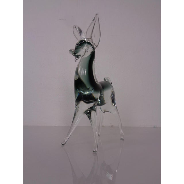 Large Murano Glass Deer, Italy, 1970s For Sale - Image 9 of 18