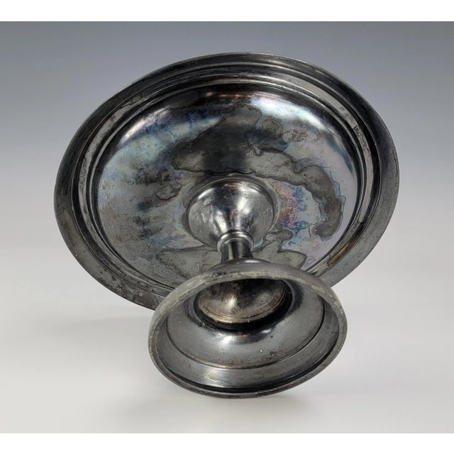 Antique Pairpoint Quadruple Plated Bridal Basket Compote With Etched Birds and Flowers #1223 For Sale - Image 10 of 13