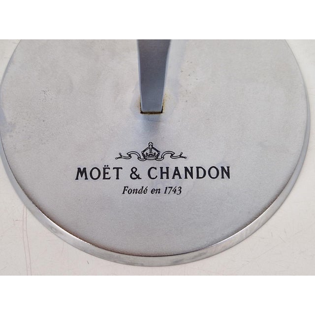Crystal Champagne Flutes in Holder by Philippe Di Meo for Moët & Chandon, 1980s, Set of 2 For Sale - Image 9 of 14