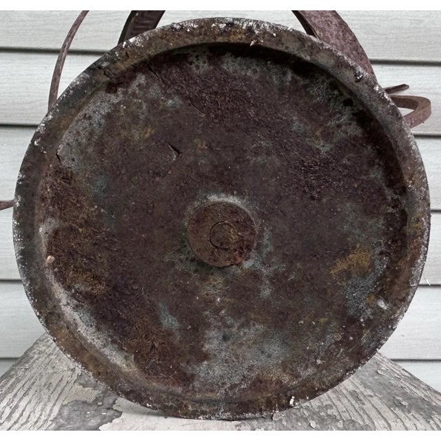 Vintage Mid 20th Century Swedish Wrought Iron Armillary Sphere on Cast Iron Base For Sale - Image 9 of 9