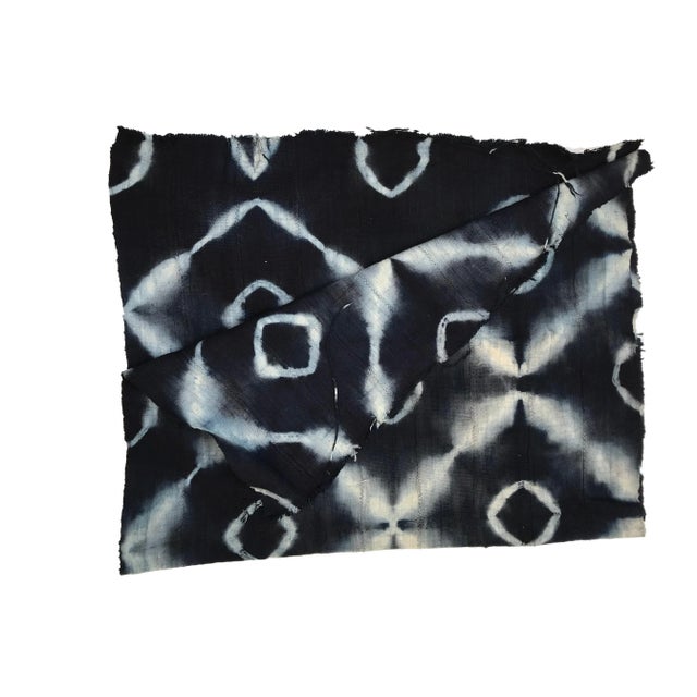 Textile African Indigo Mossi Cloth, Burkina Faso For Sale - Image 7 of 12