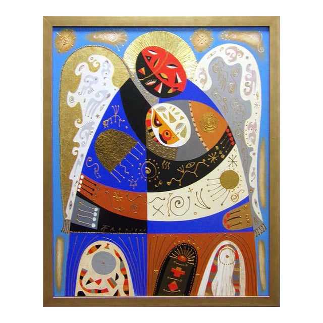 Anton Arkhipov "Embrace" Original Oil on Canvas Custom Framed Hand Signed For Sale