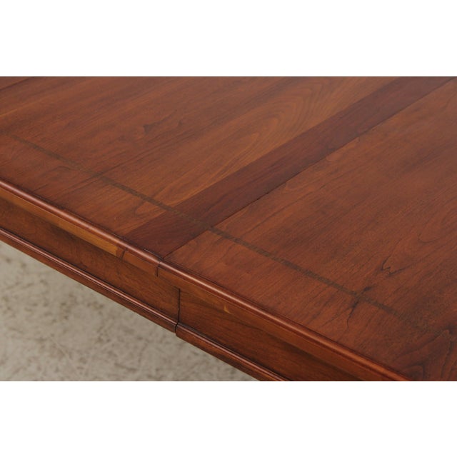 Stickley Cherry Regency Style Dining Table For Sale - Image 15 of 18