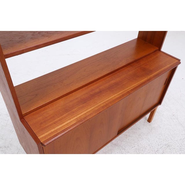 Vintage Teak Bookcase in Wood, 1960s For Sale - Image 9 of 18