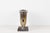 Metal Mid-Century Modern Smoked Gold Glass and Chrome Large Sculptural Jardinière For Sale - Image 7 of 14