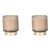 Cortina Tobacco Flower Scented Candle Jars, Small, Taupe, Set of 2 For Sale