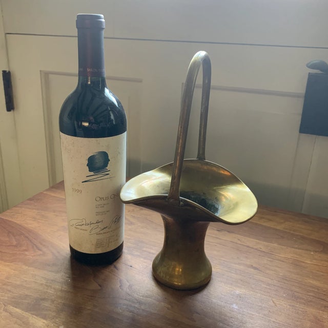 Beautiful petite brass piece with the traditional patina associated with something of this age. In particular, there is...