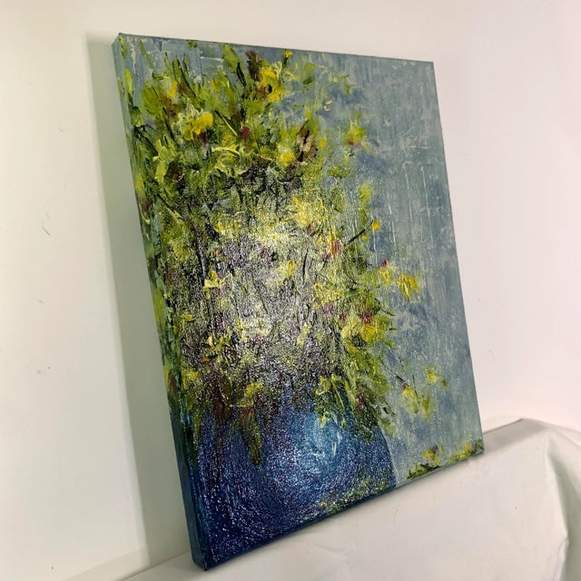 Paint "Bouquet 3" Contemporary Original Impressionist Style Stretched Canvas Landscape Painting by Deb Bossert For Sale - Image 7 of 8