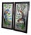 Antique Stained Glass Panels with Exotic Birds, Set of 2 For Sale