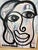 Peter Keil 1970s Original Peter Keil Abstract Portraiture Painting For Sale - Image 4 of 7