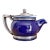 1929 China and Silver Teapot From the Lake Shore Hotel Cleveland For Sale