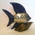 Integrated/Ceramic Pottery Fish Sculpture Brass Scale Armor Attributed to Sergio Bustamante Sergio Bustamante style...