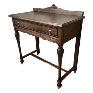 1900-1909 Solid OakDesk/Sideboard Easton Manufacturing For Sale