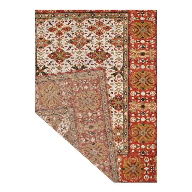 Fine Hand Knotted Sultanabad Design For Sale - Image 4 of 6