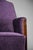 Art deco lounge chair by c.a. Lion cachet, 1930 — reupholstered in purple velvet an exceptional art deco lounge chair...