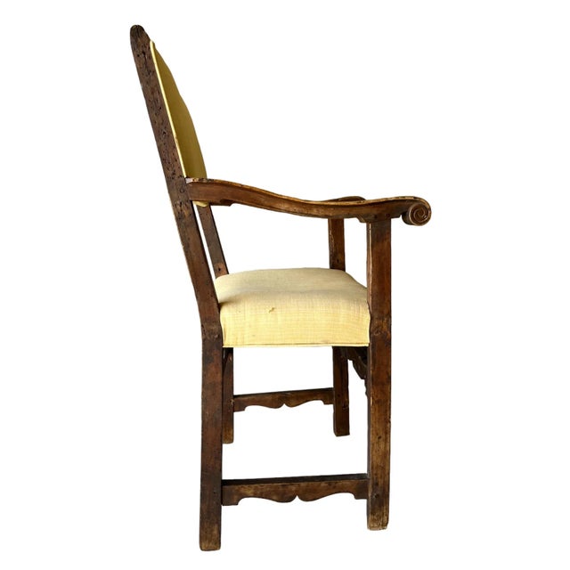 Mid 19th Century 19th Century Spanish Sillon Renaissance Style Chair For Sale - Image 5 of 10