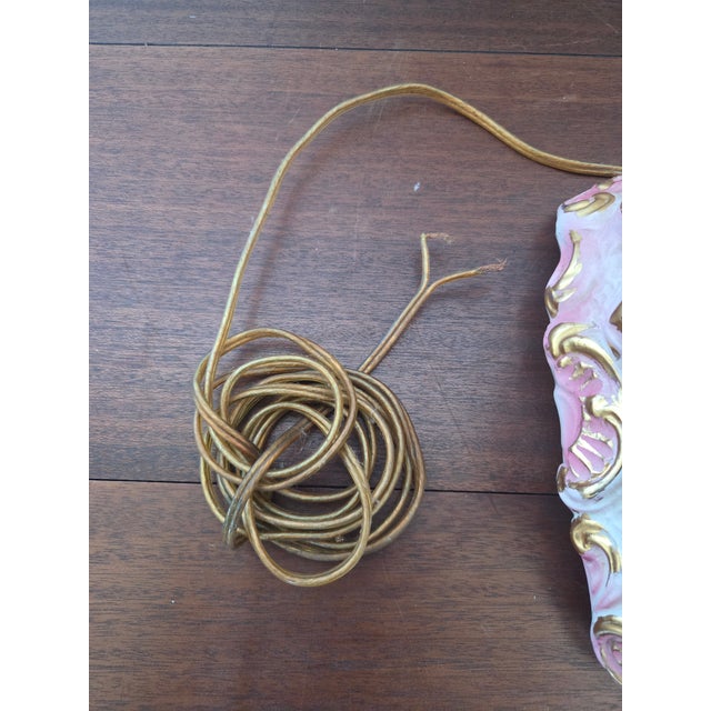 1950s Italian Azzolin Brothers Rococo Revival Porcelain Figural Table Lamp For Sale - Image 10 of 10