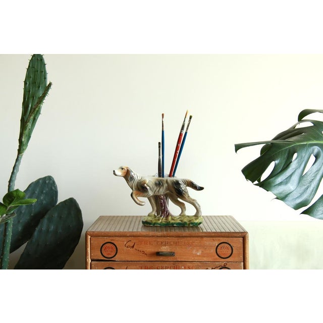 Middle Century Segugio Ceramic Setter Vase, Italy, 1950s For Sale - Image 4 of 8