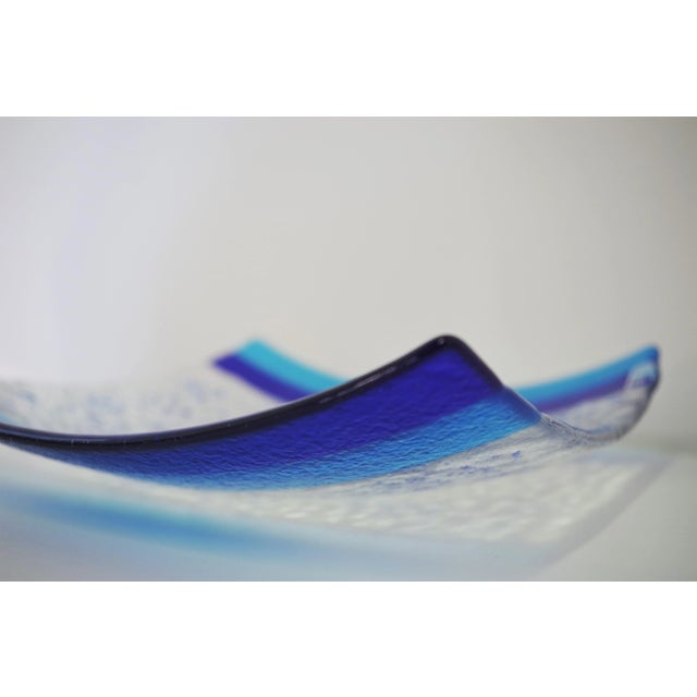 Bissona Q20 Murano Glass Plate by Stefano Birello for Veve Glass For Sale - Image 10 of 11