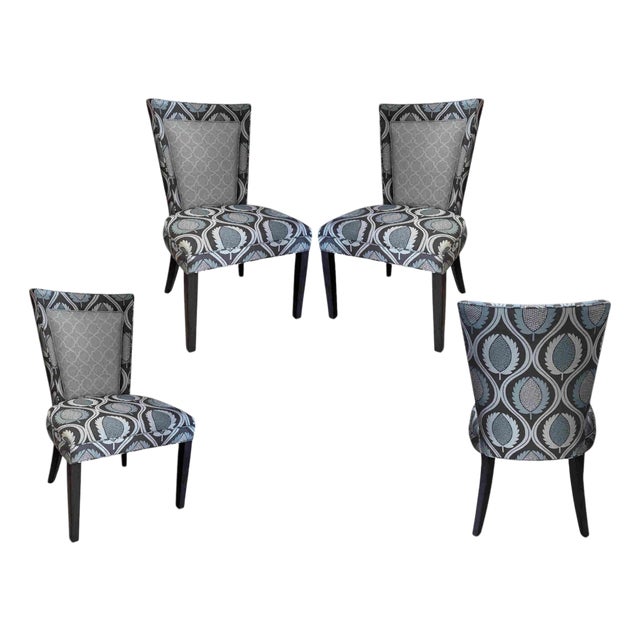 Contemporary Jessica Charles Colette Dining Chairs - Set of 4 For Sale