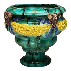 Italian, Majolica, Modern, Palatial Jardinière or Planter, Outdoor, Italy, 1960s